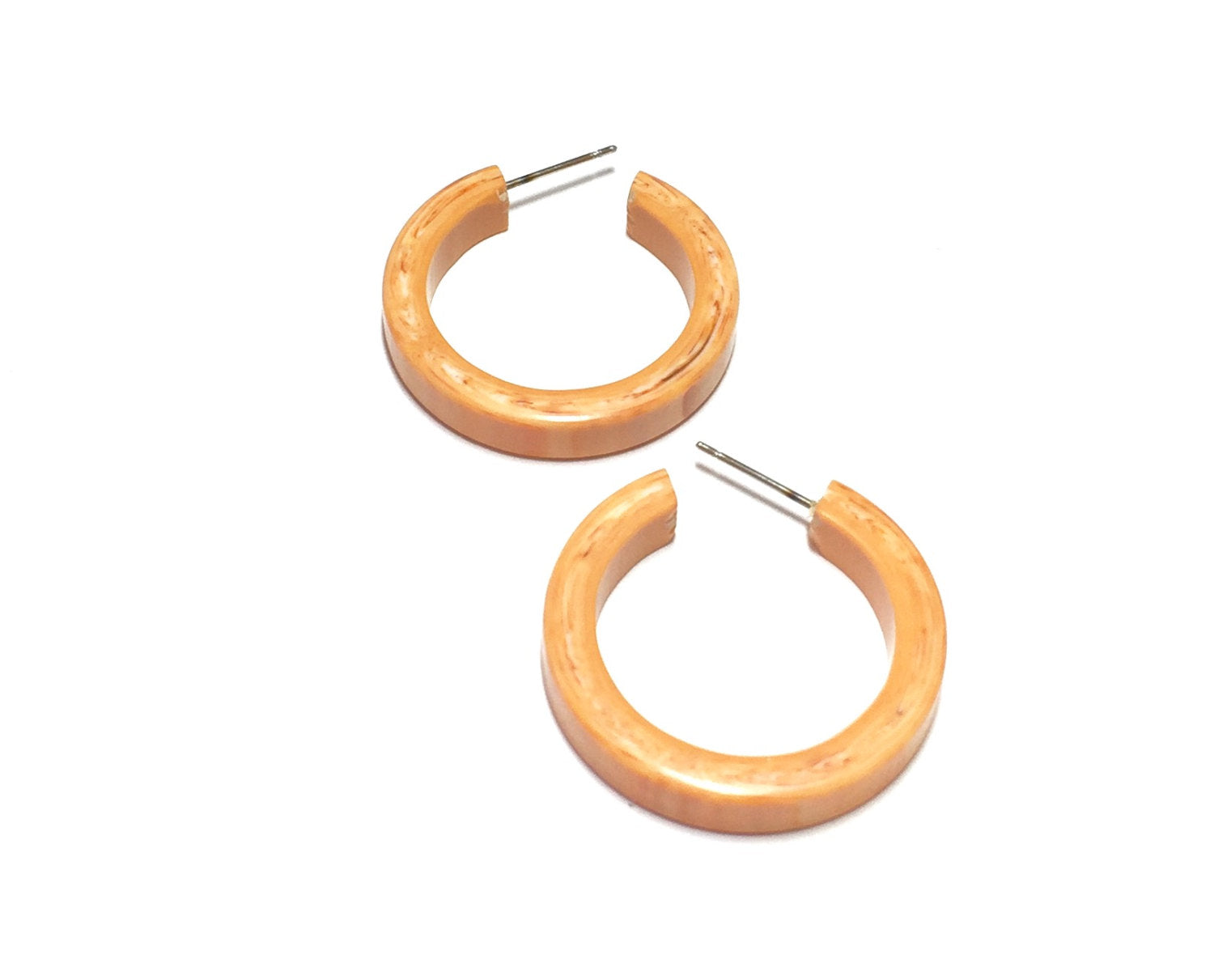 marbled peach hoops