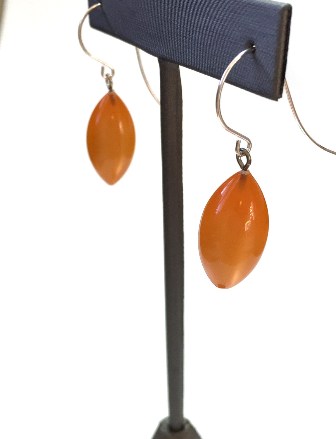 orange moonglow earrings