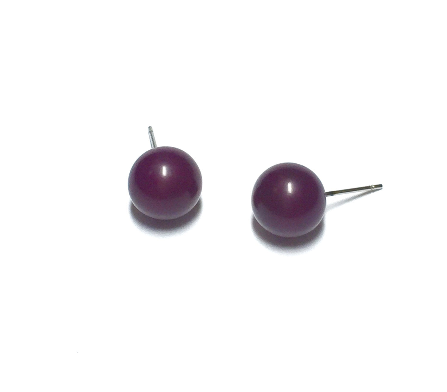 deep purple moonglow earrings