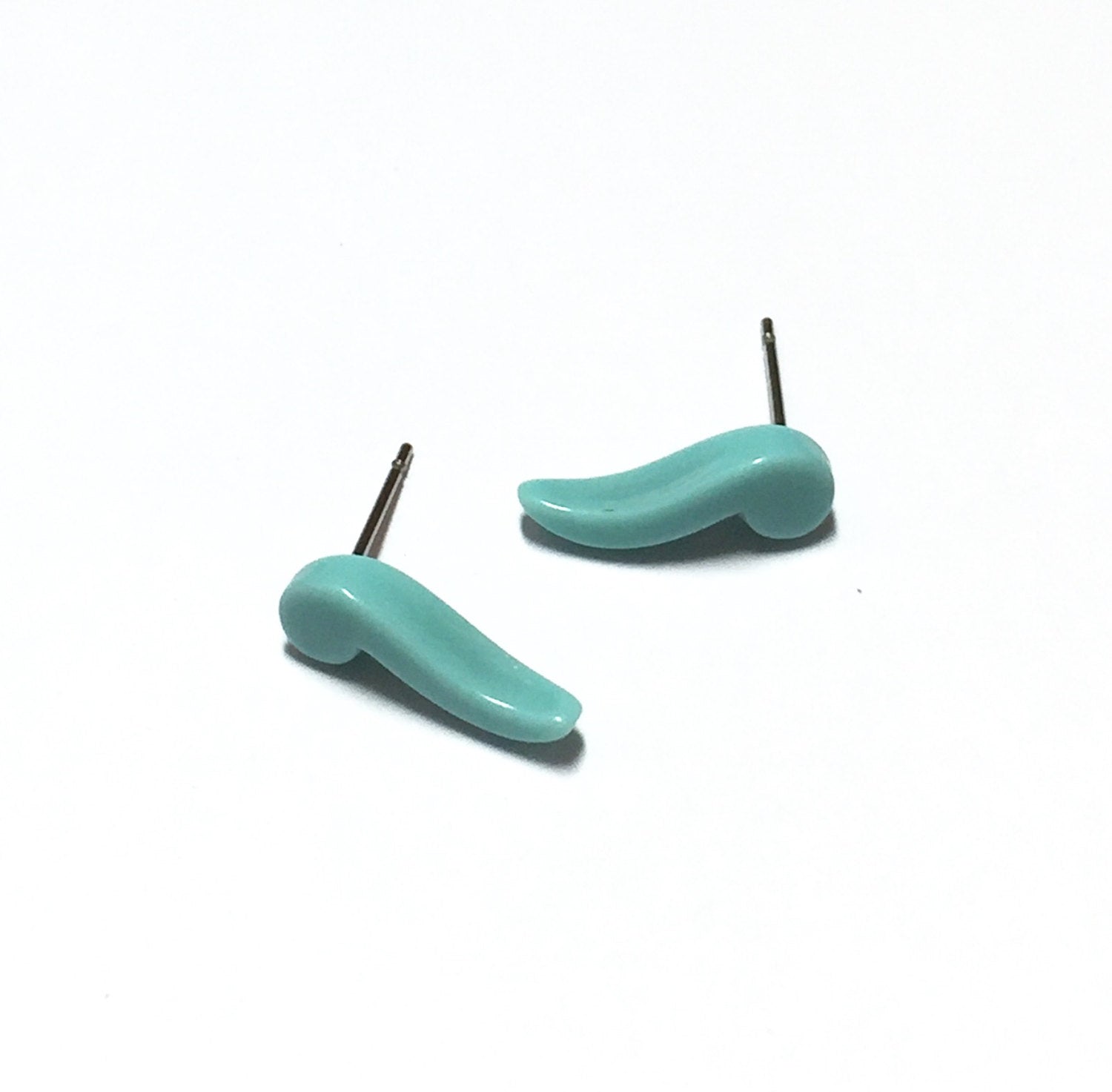 turquoise plastic studs