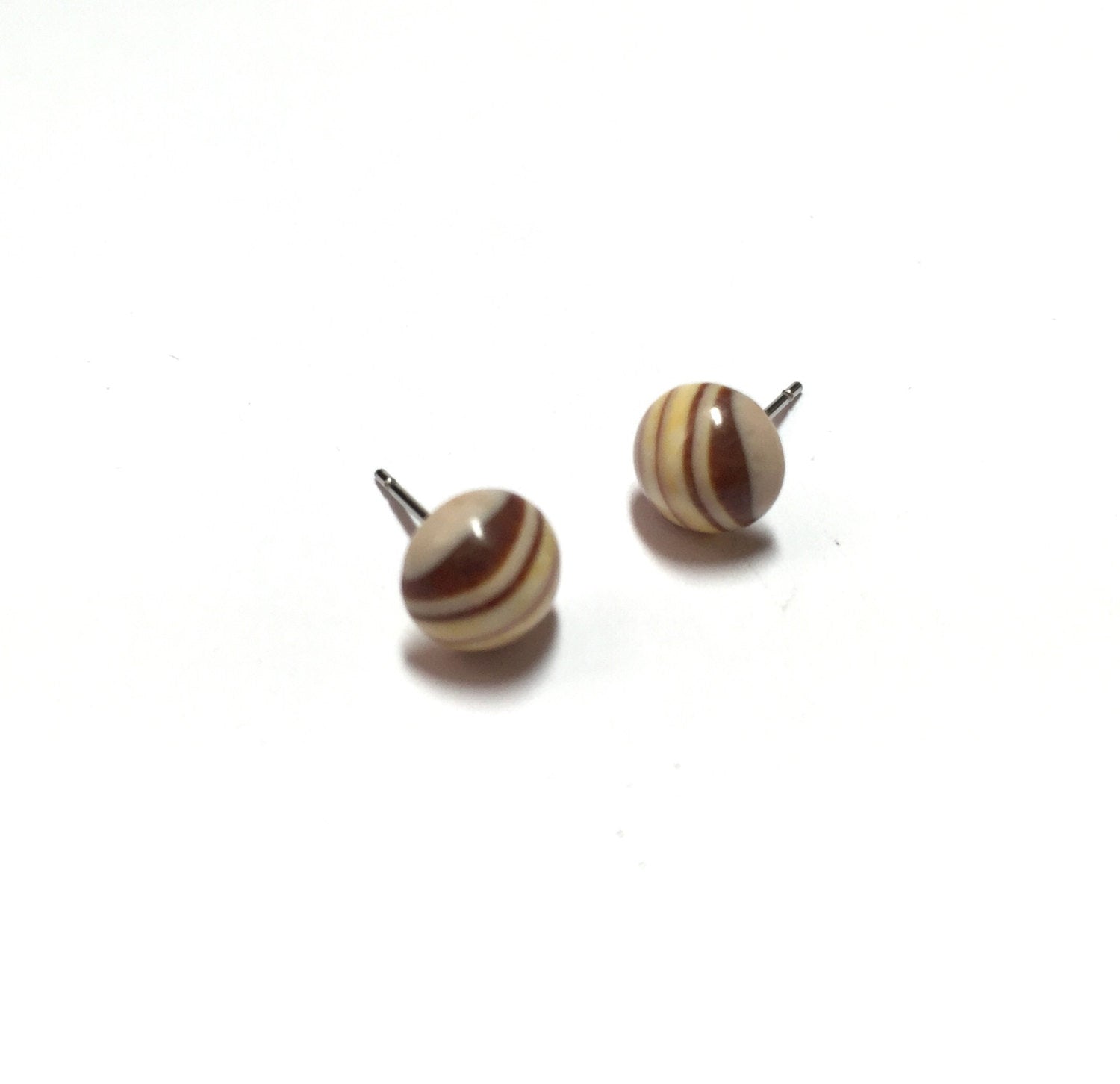 striped stud earrings