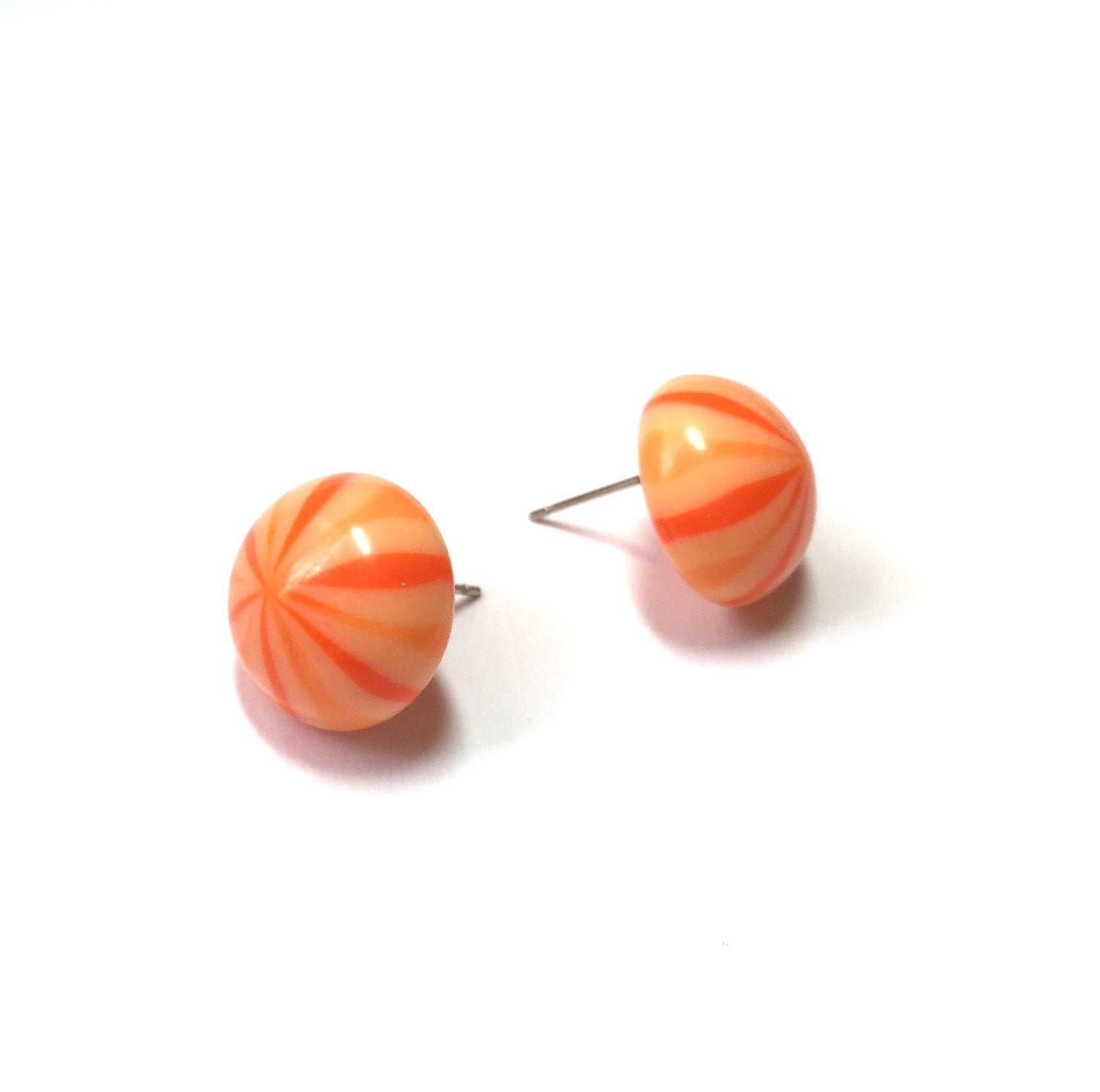 orange candy studs