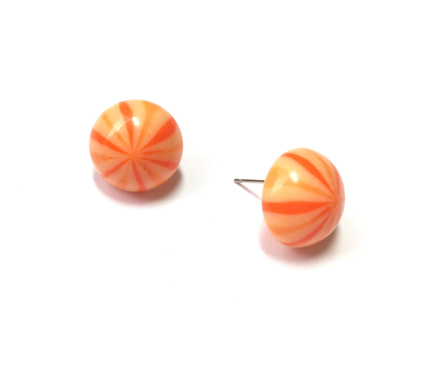 orange lucite jewelry