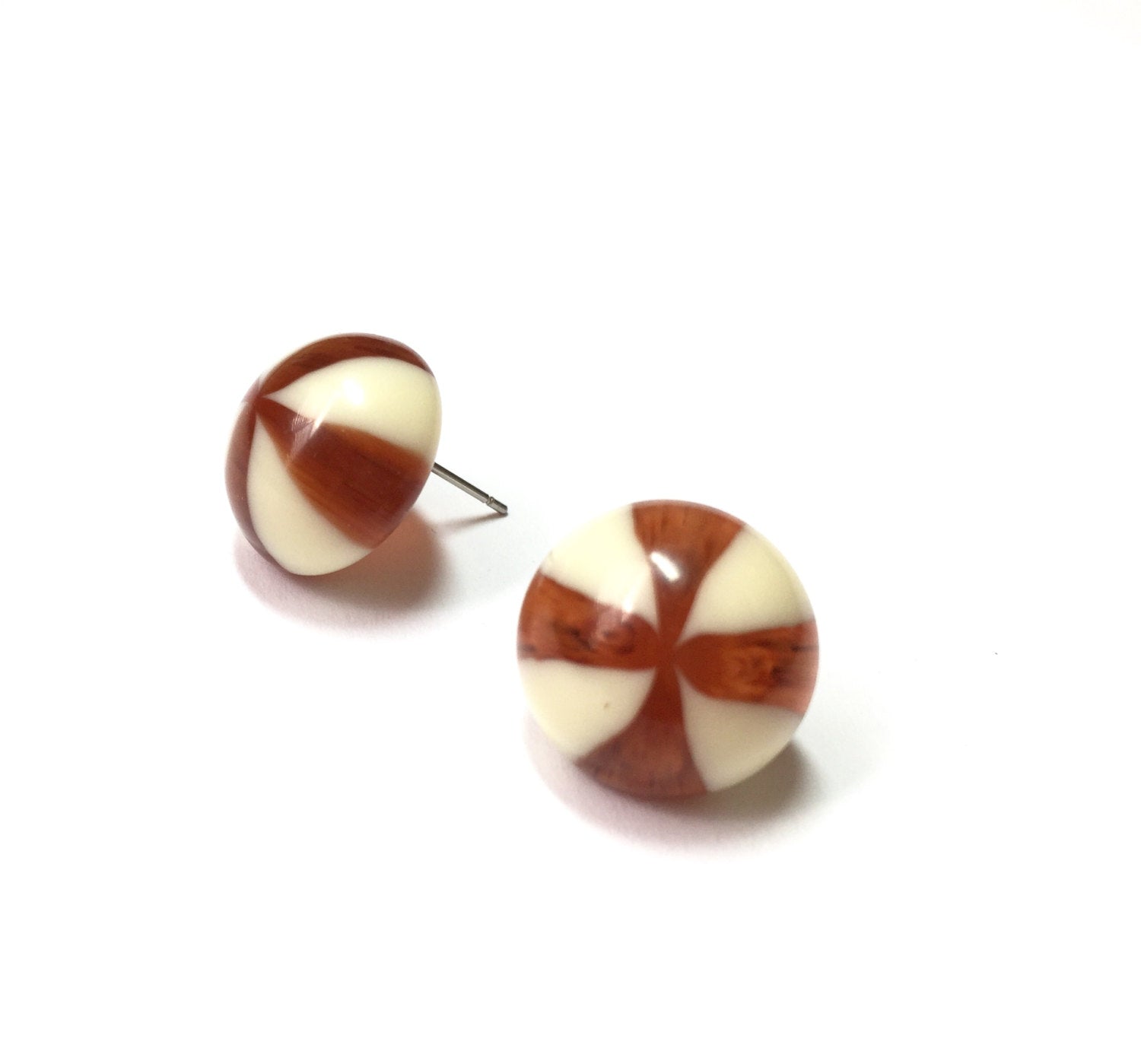 stripe earrings candy tortoise