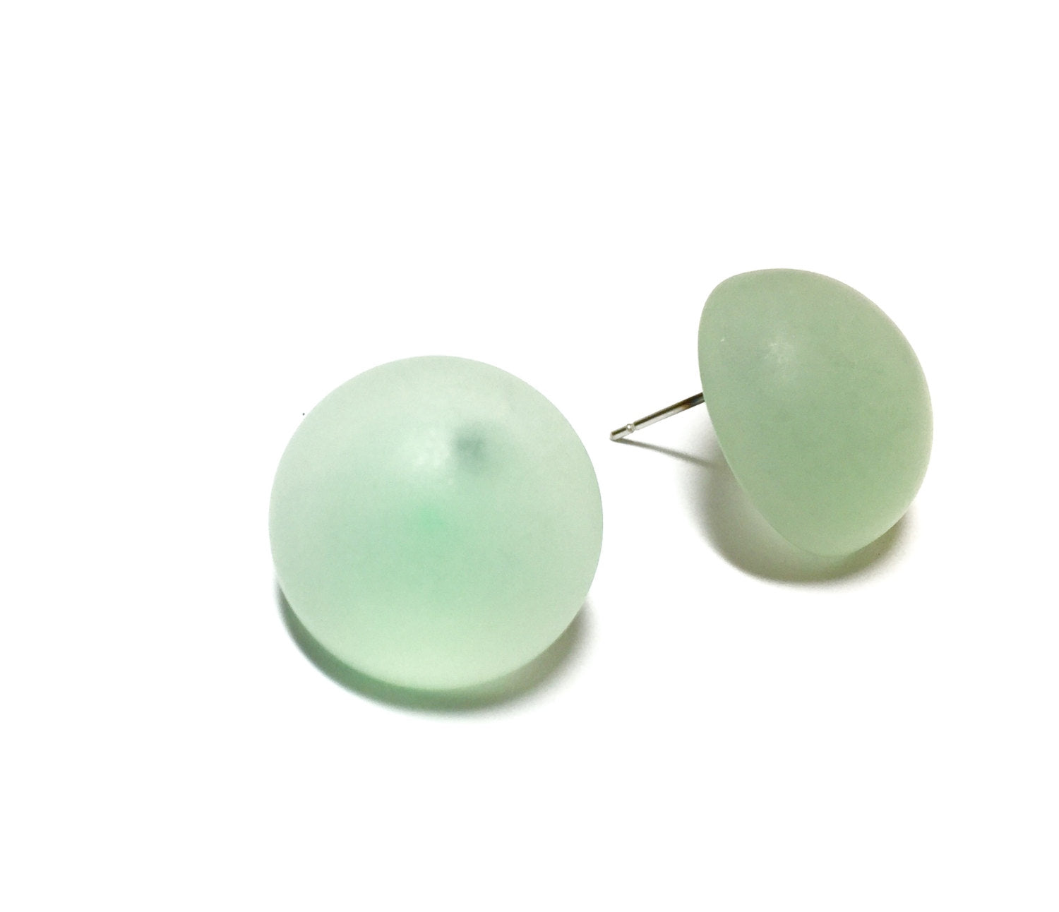 seafoam frosted earrings