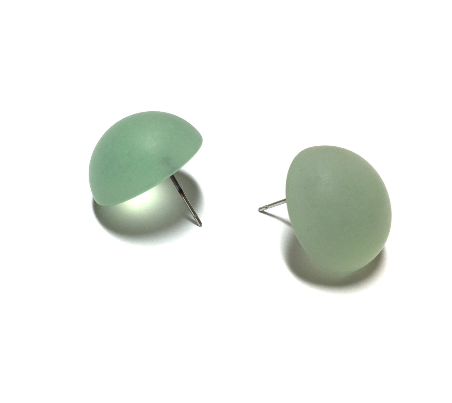 sage green studs