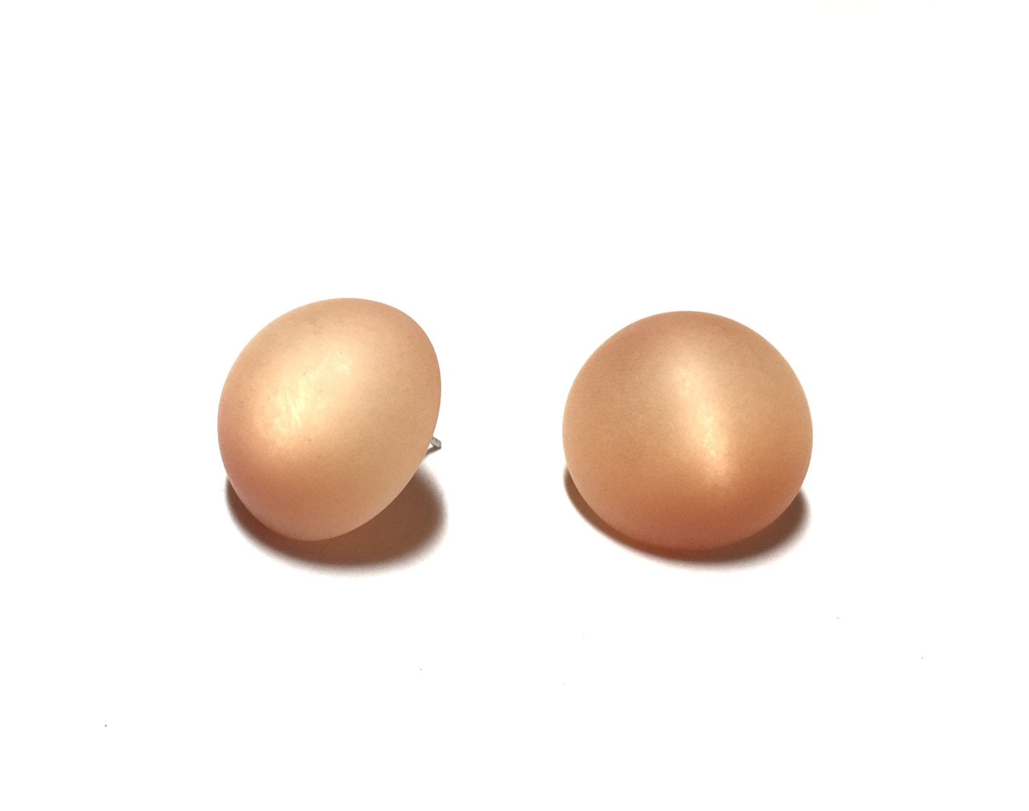 pastel orange earrings
