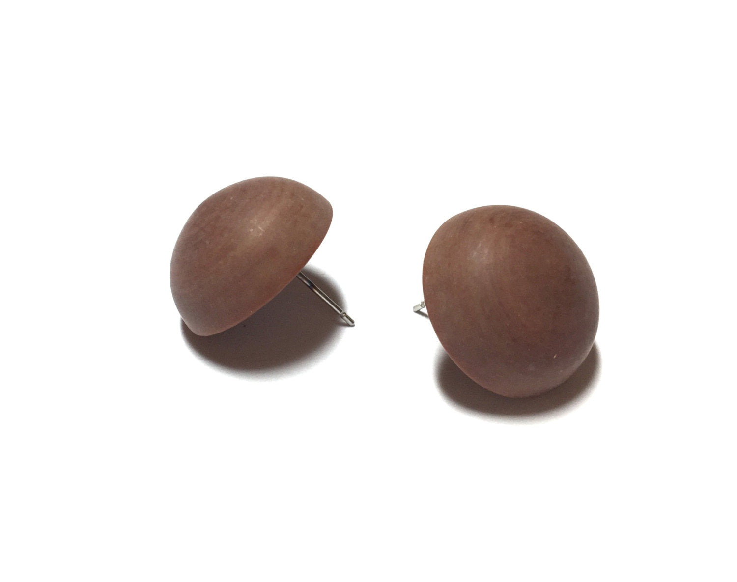 lucite brown earrings