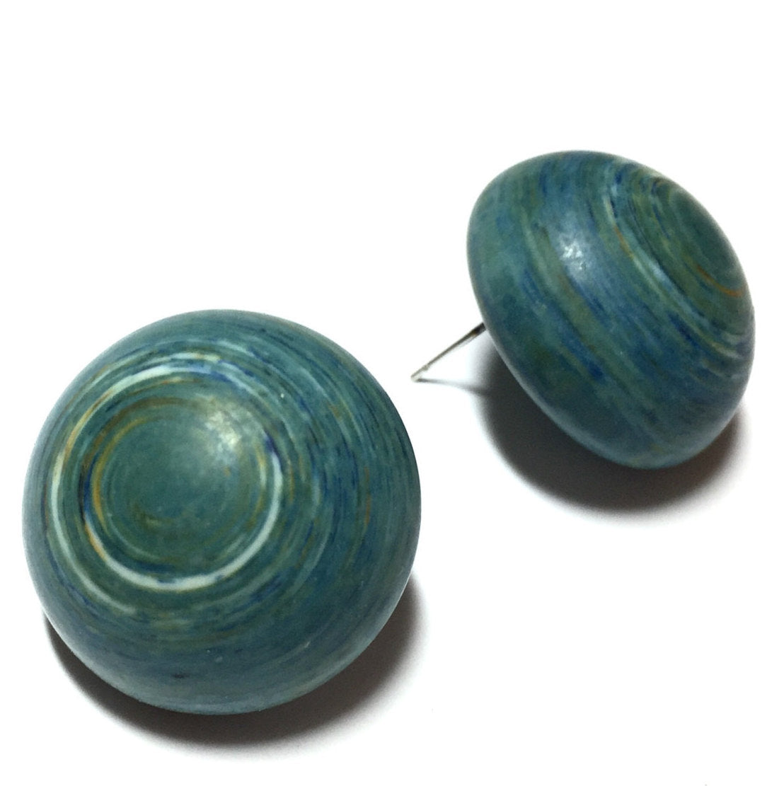marbled teal studs