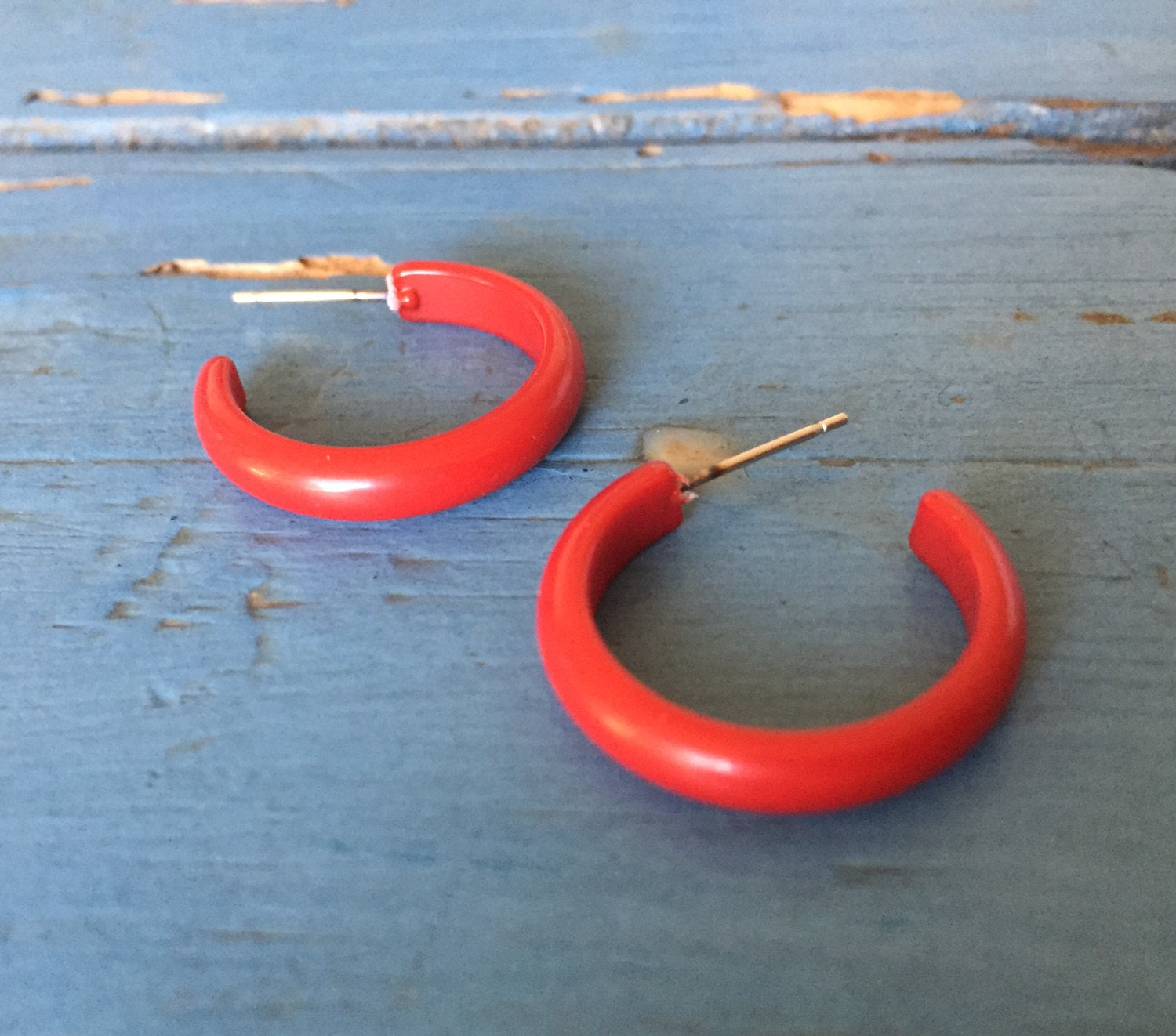 dark red skinny hoops