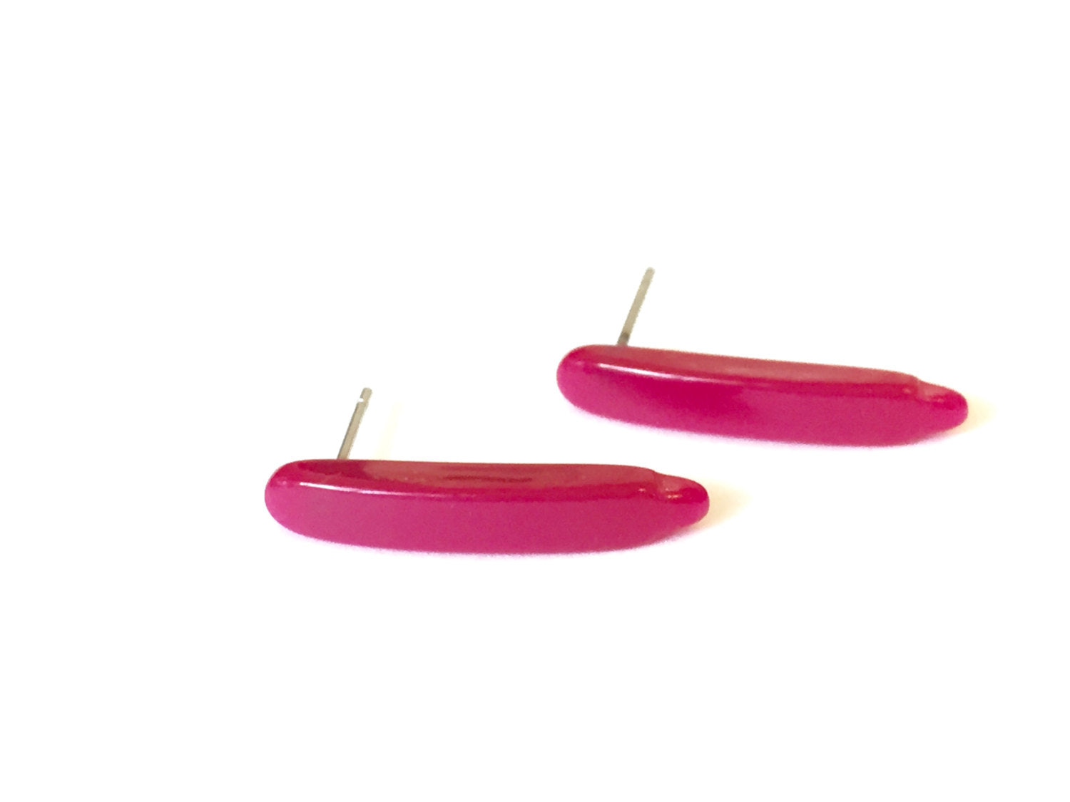 hot pink dagger studs