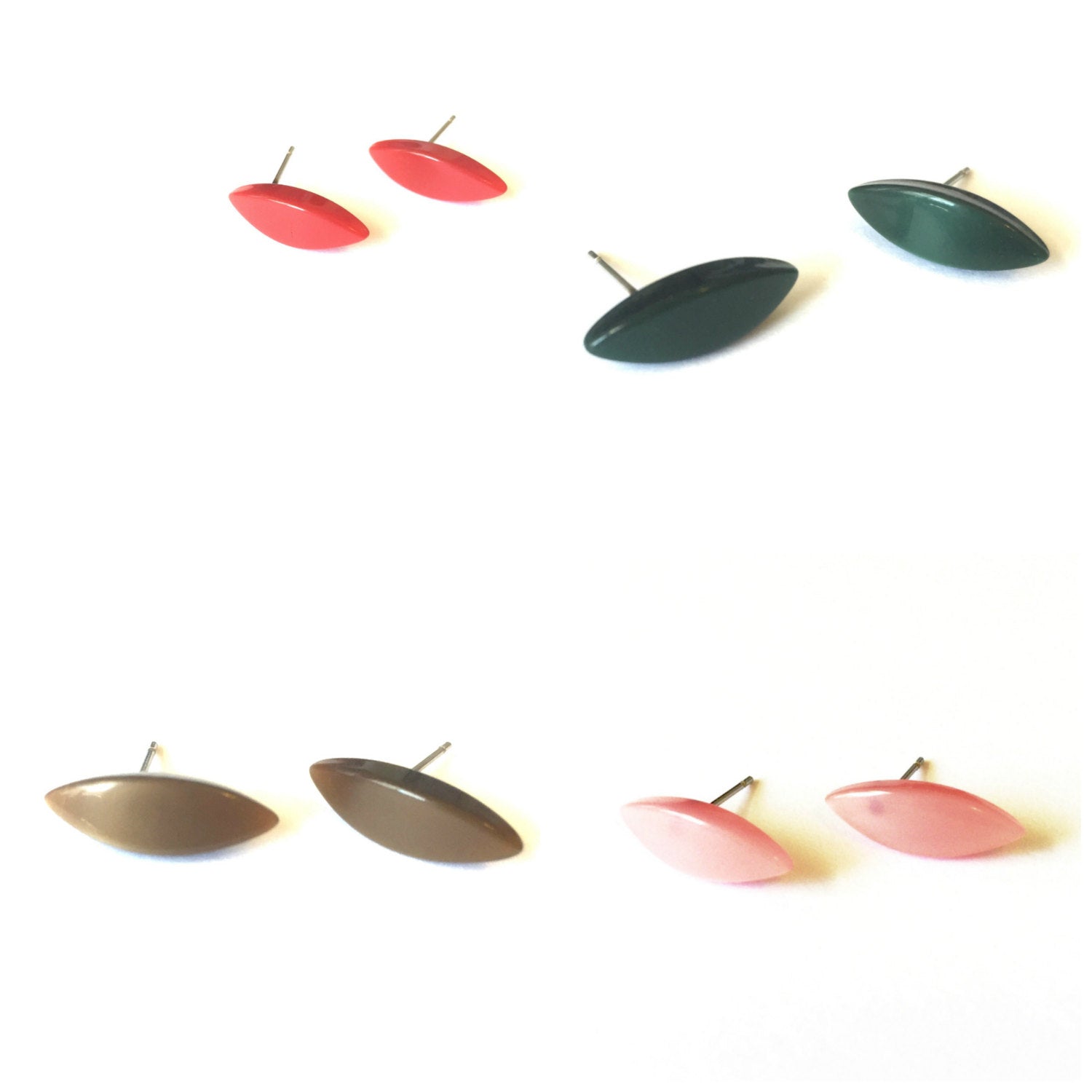 moonglow lucite stud earrings