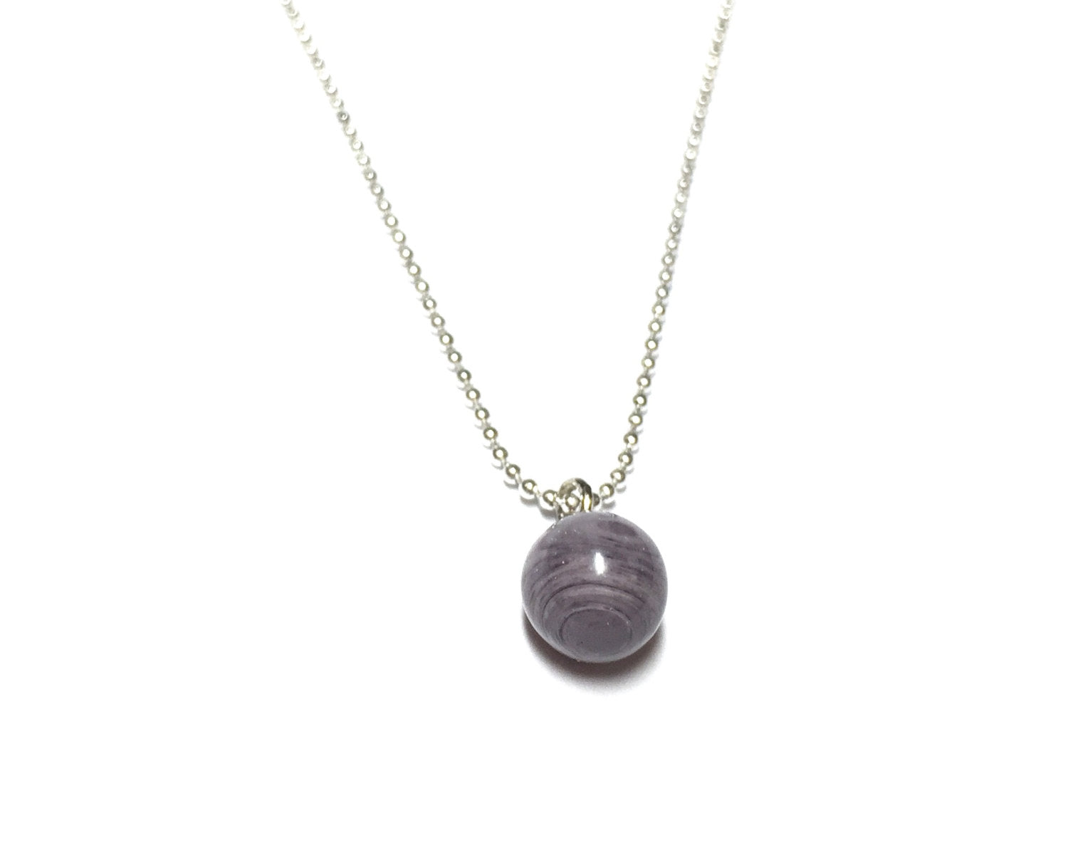 grey simple necklace