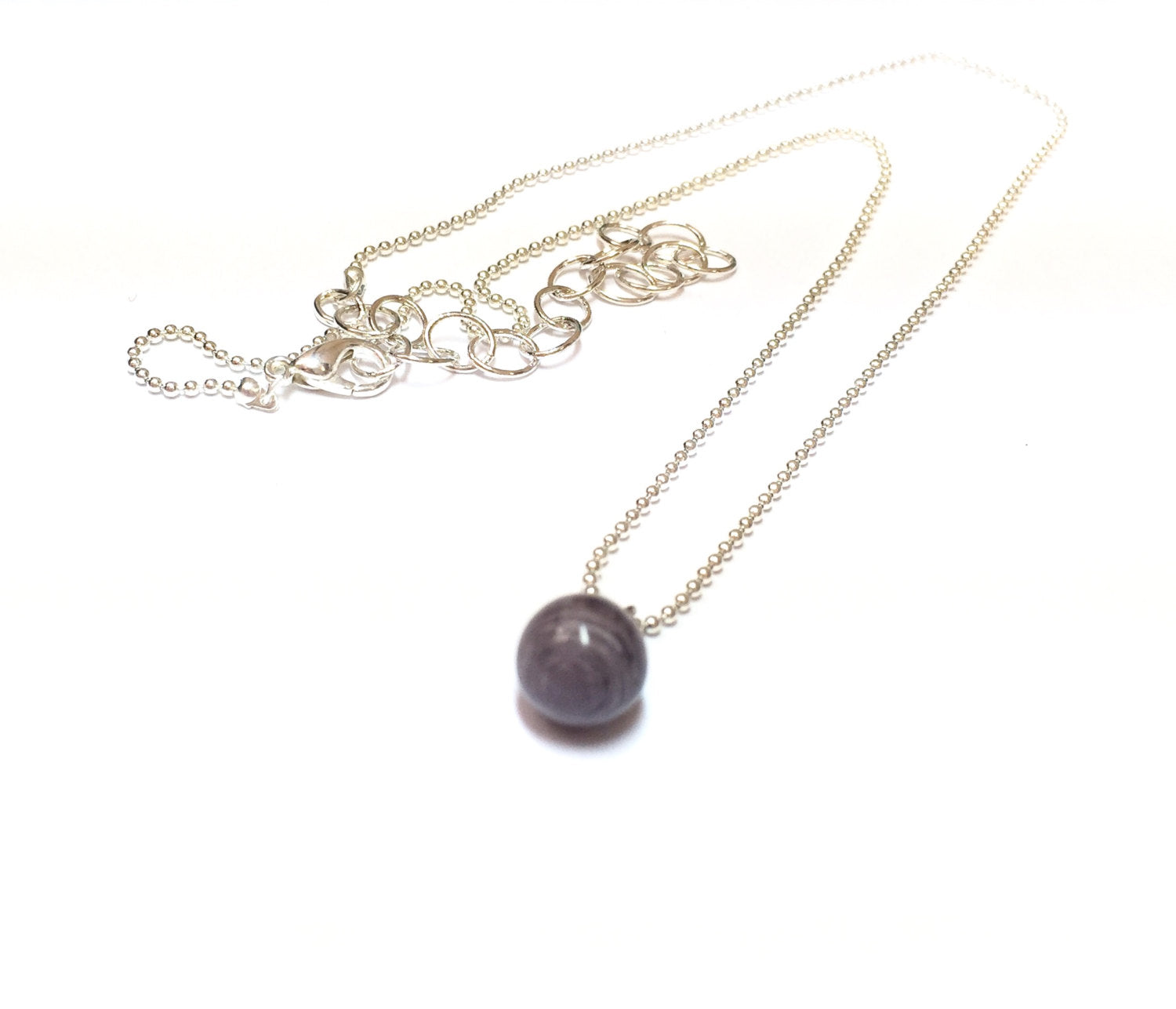marbled grey necklace
