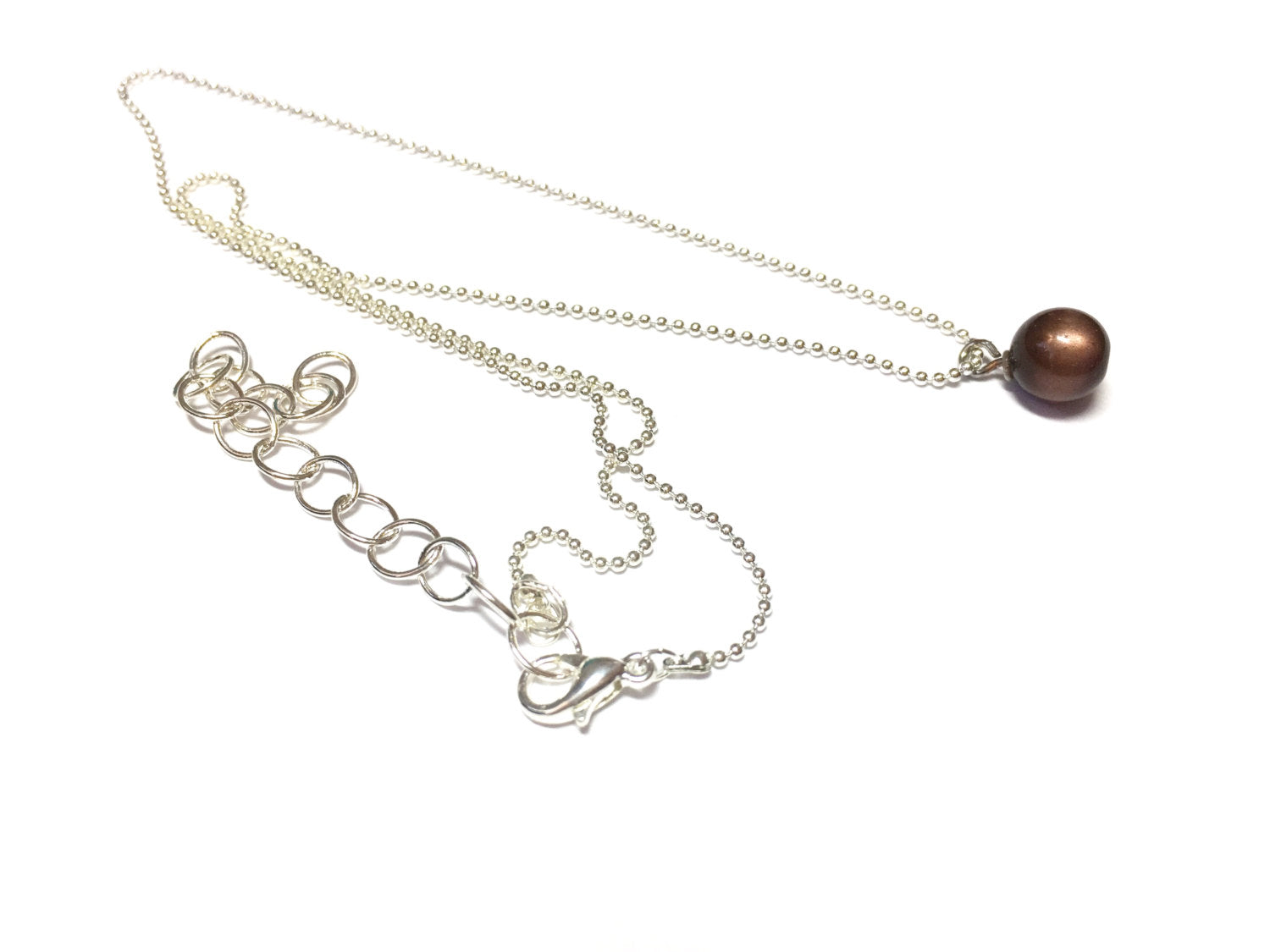 dark brown necklace