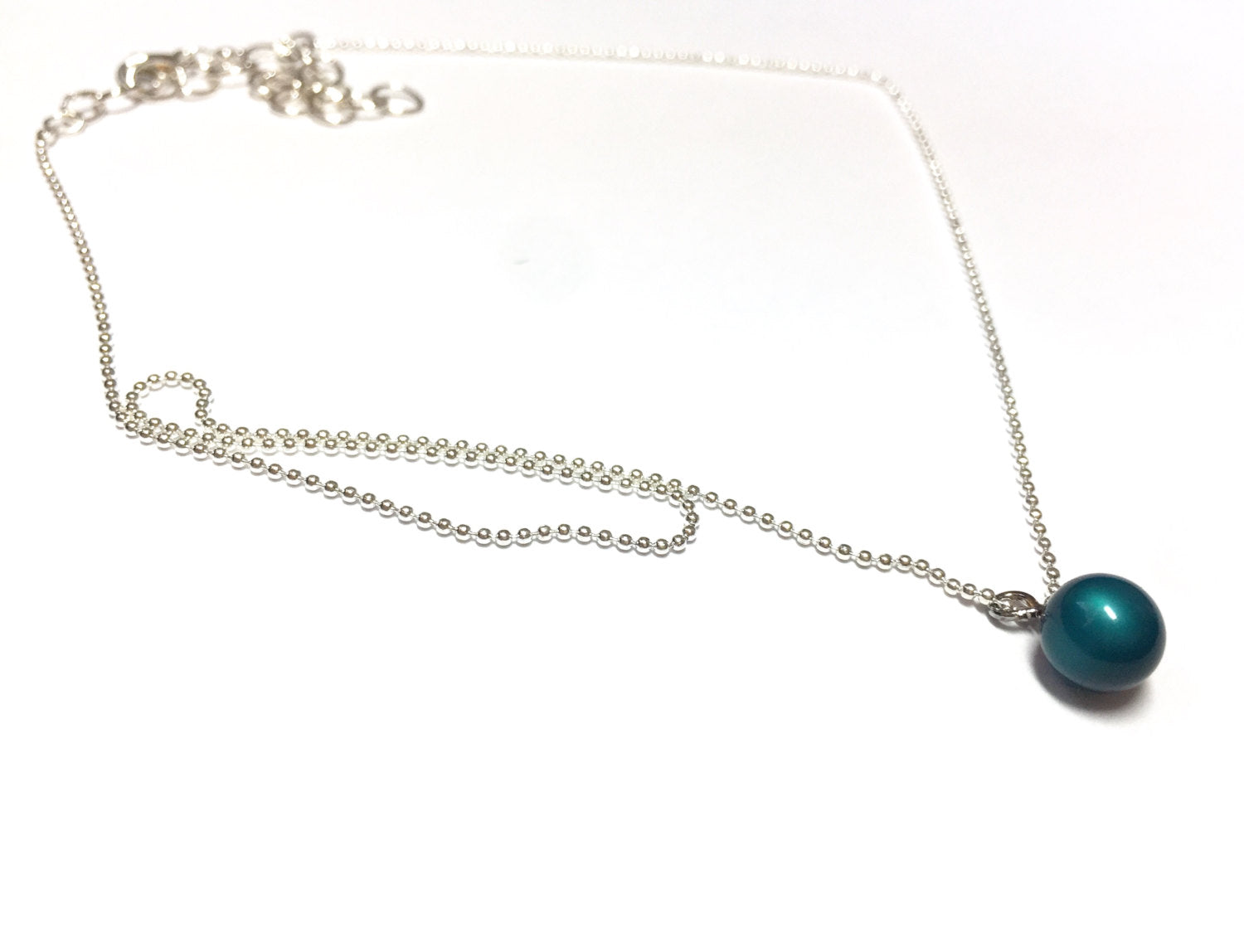 teal necklace