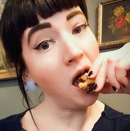 lucite disc earrings