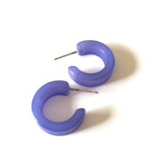 blue moonglow hoop earrings