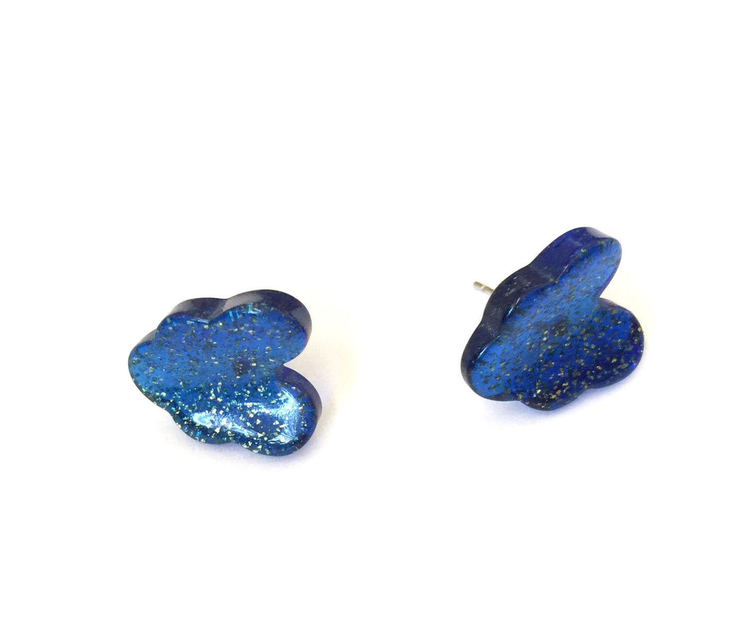 leaf sparkle studs