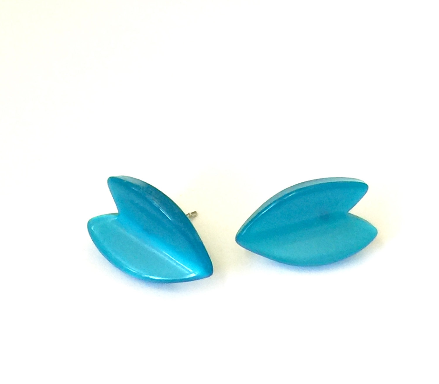 aqua blue studs
