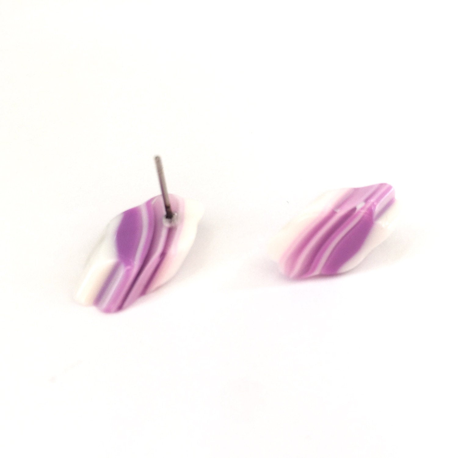 lavender flower earrings