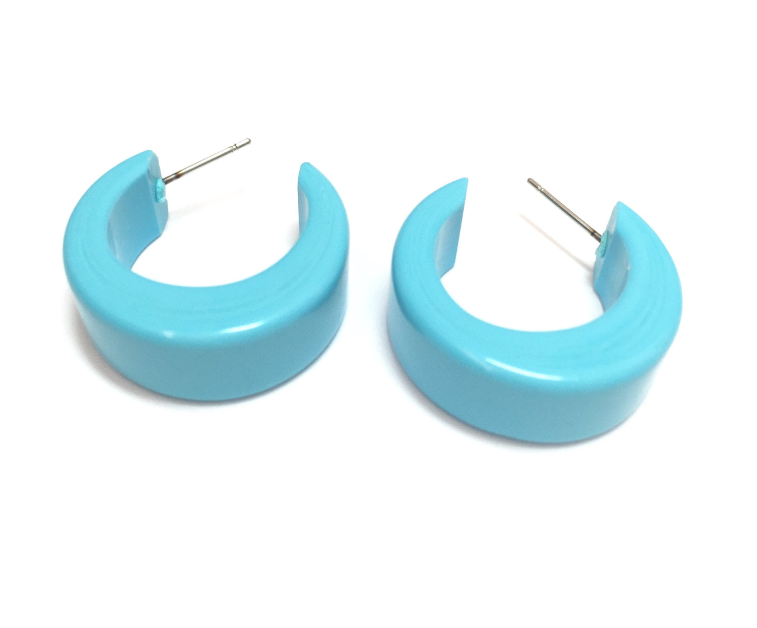 turquoise hoops