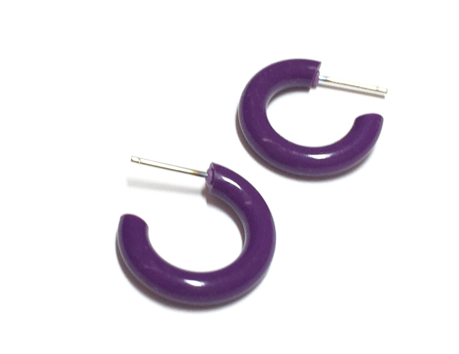 dark small hoops