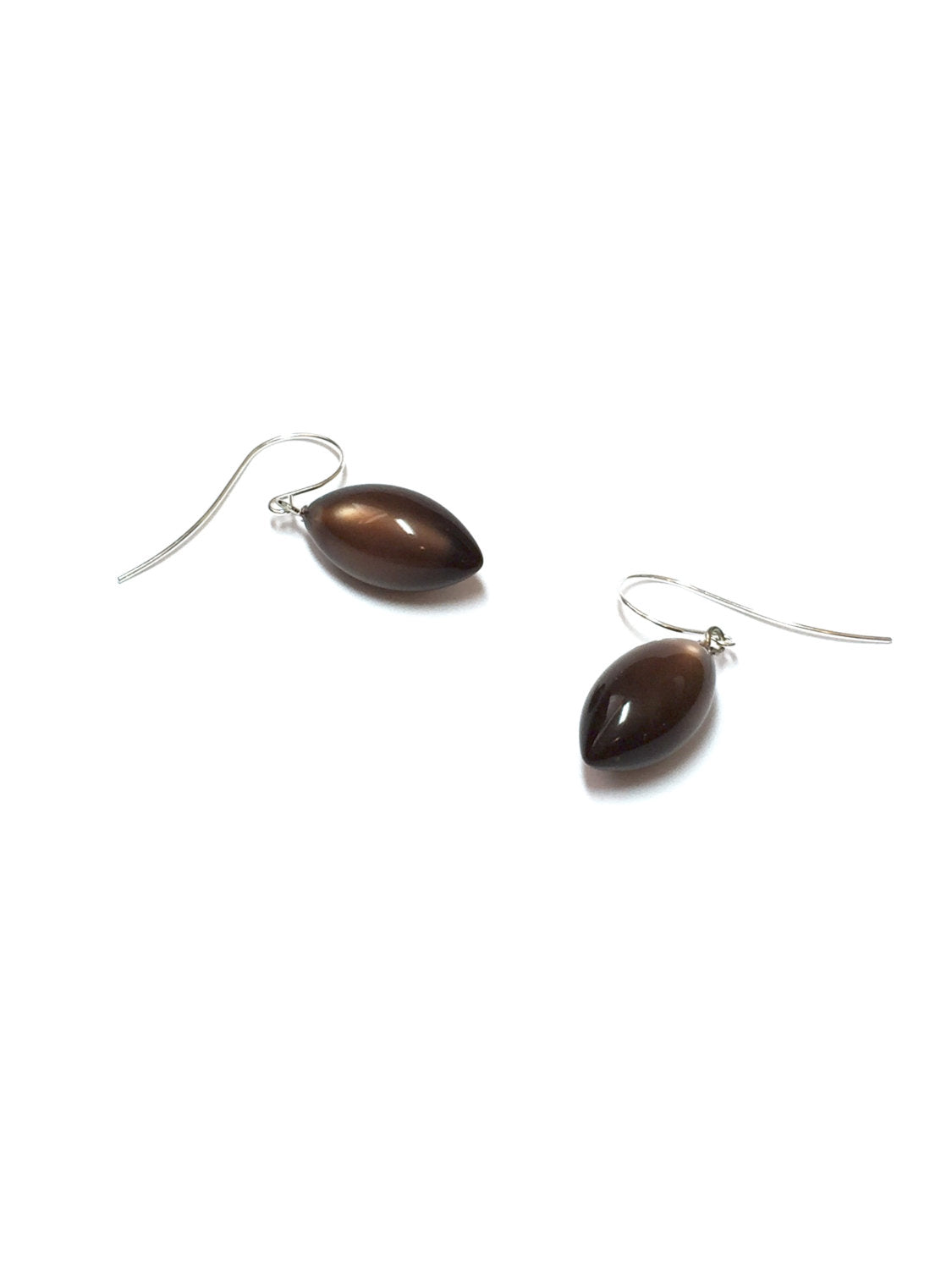 dark brown earrings