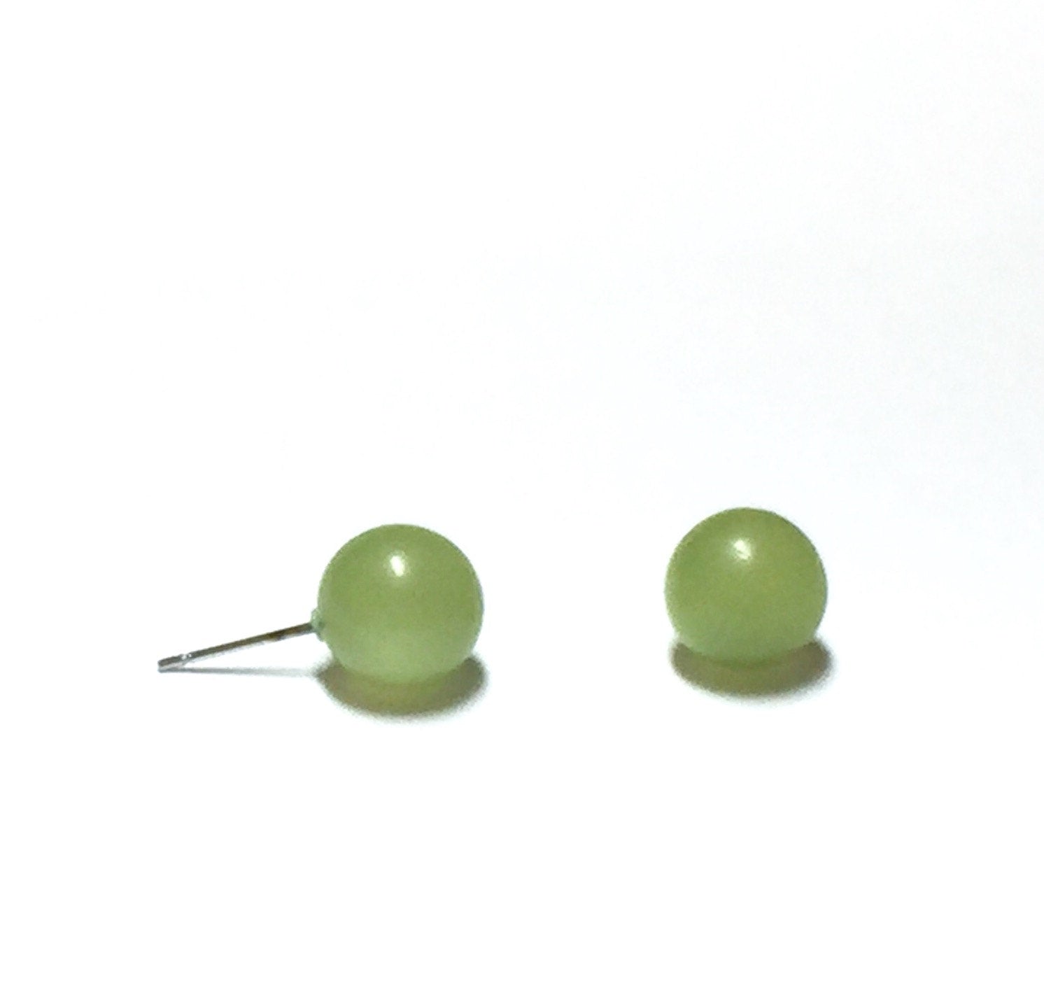 light green studs