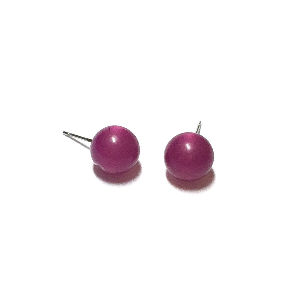violet moonglow studs