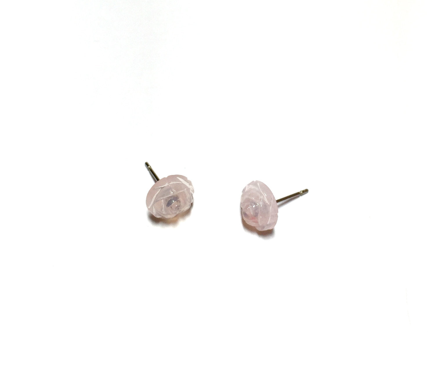 cabbage rose earrings