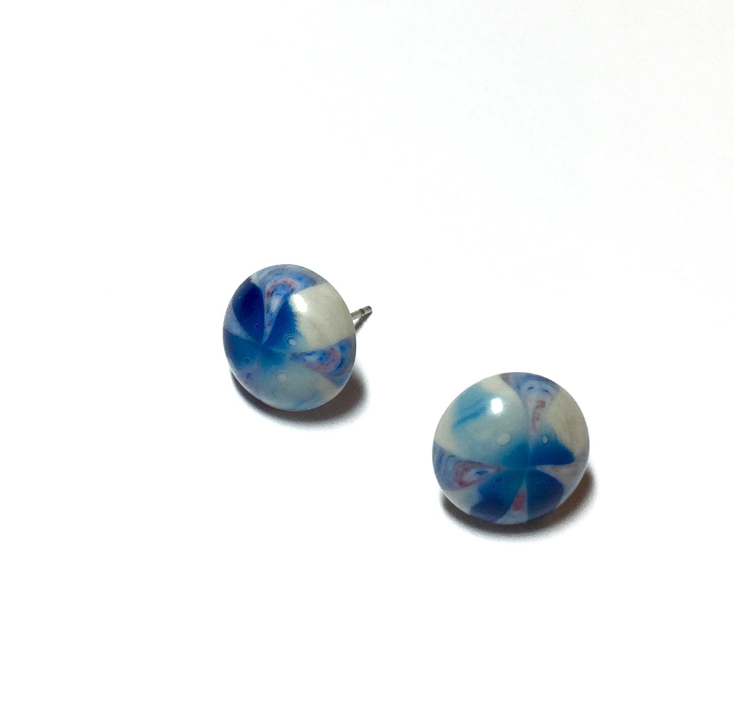 vintage blue studs