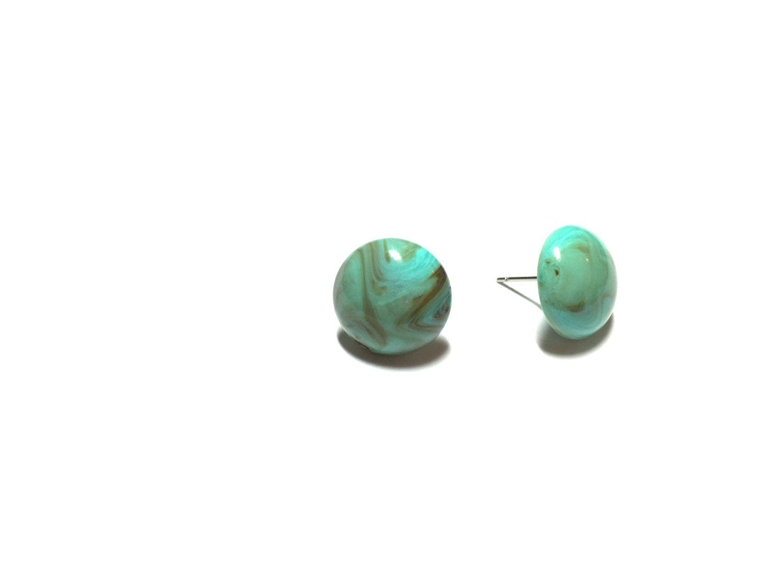 turquoise post earrings