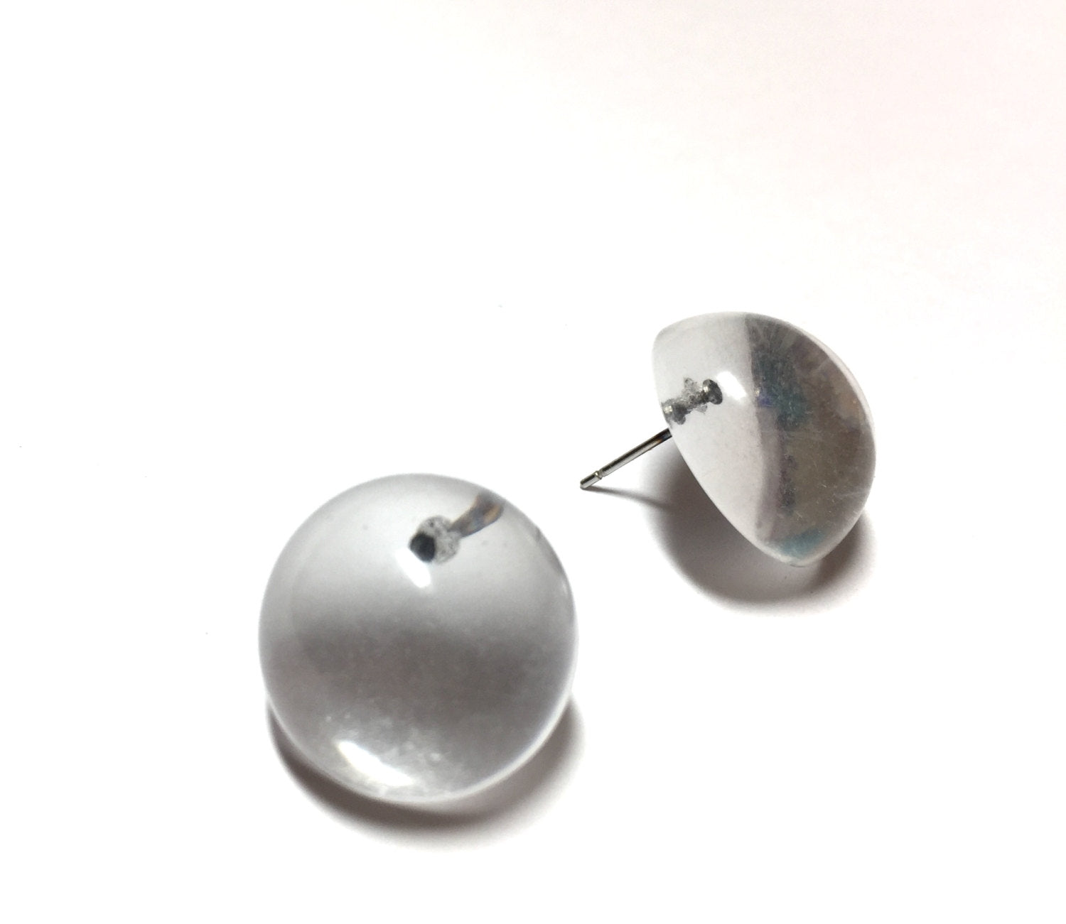 transparent earrings