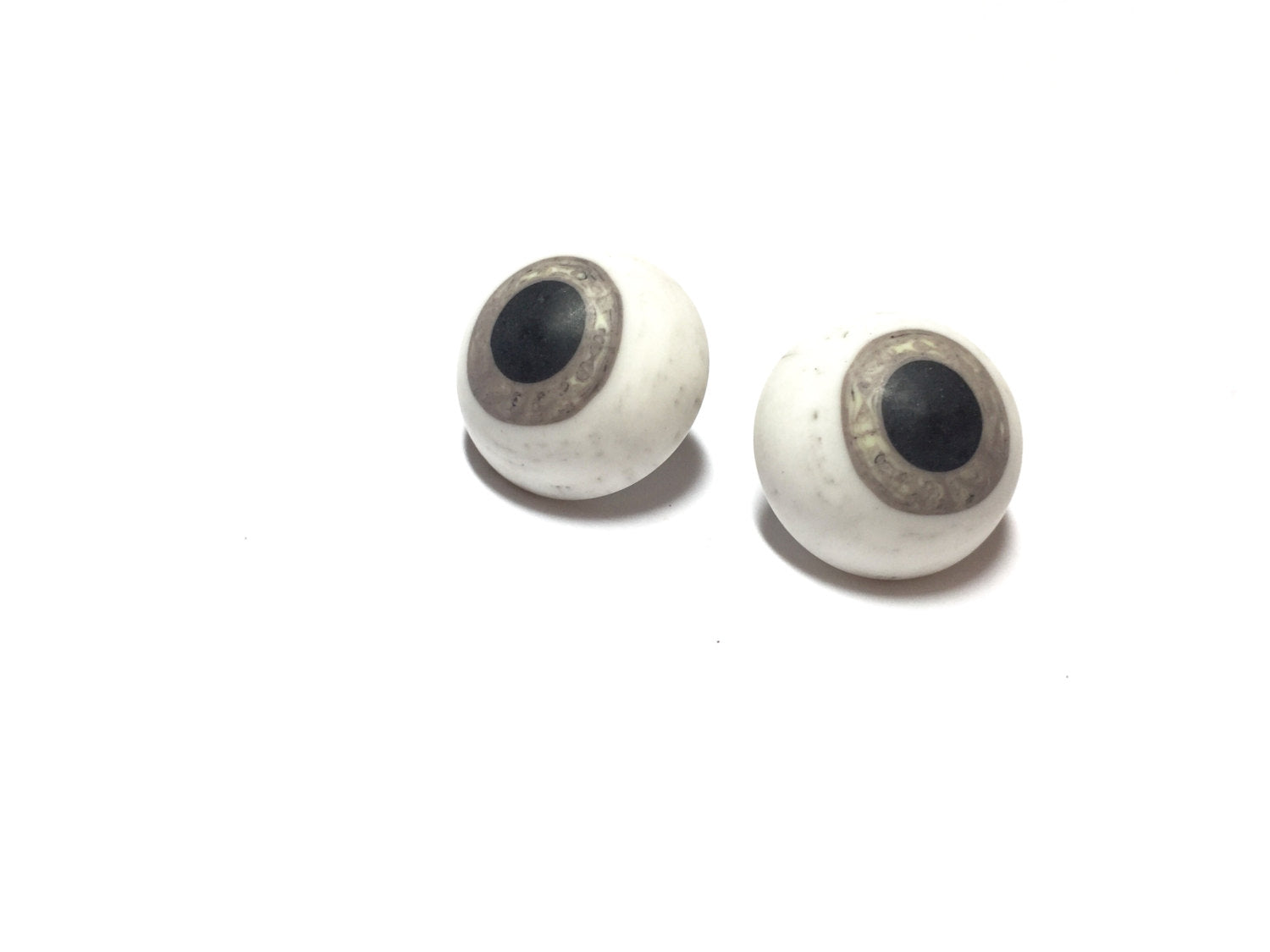 white stud earings