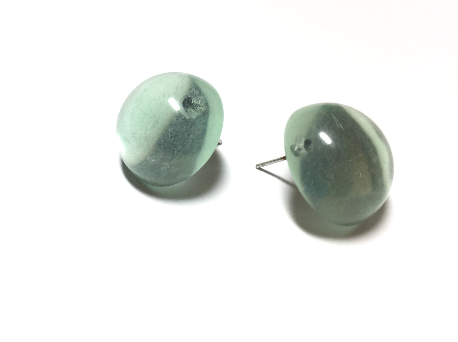 seafoam green studs