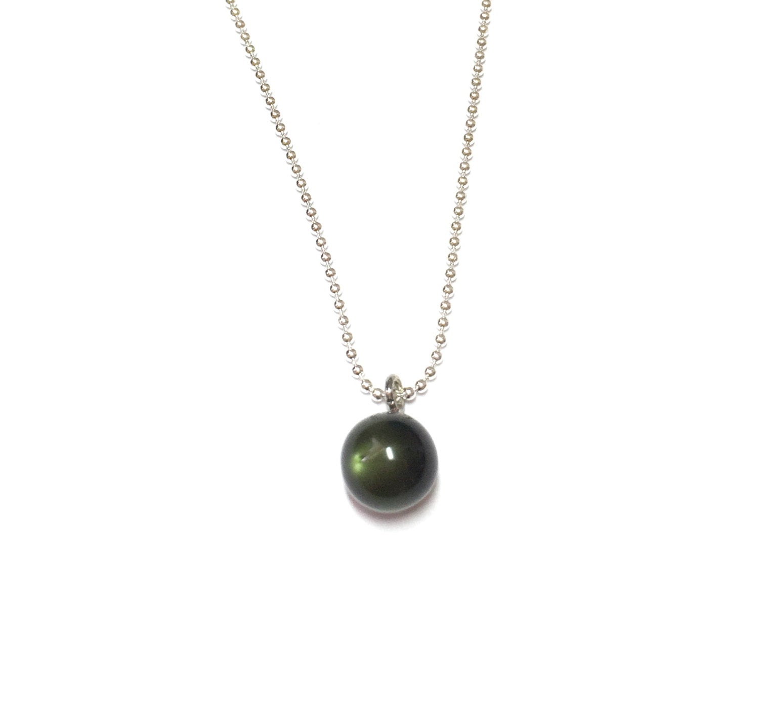 dark green simple earrings