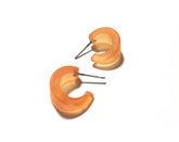 light orange tiny hoops