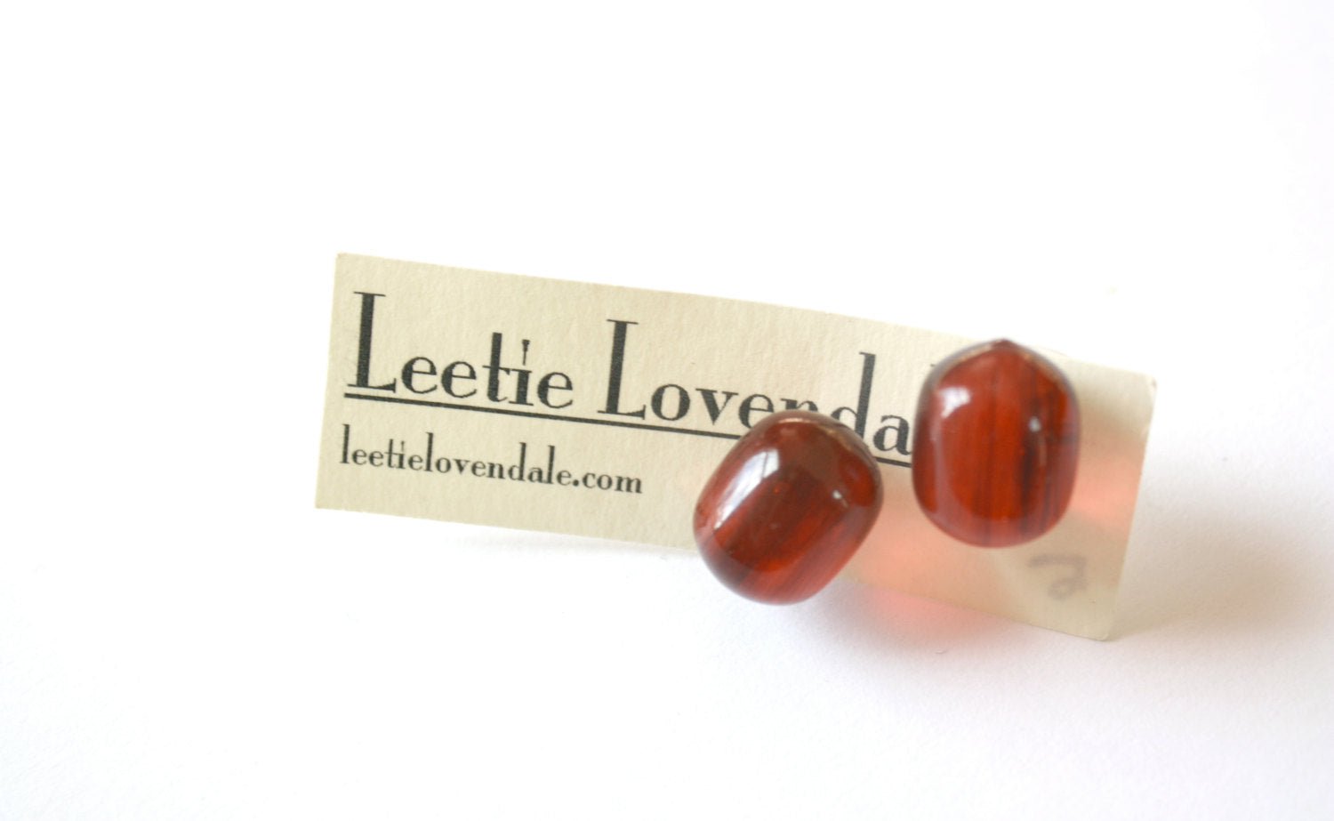 vintage tortoise lucite earrings