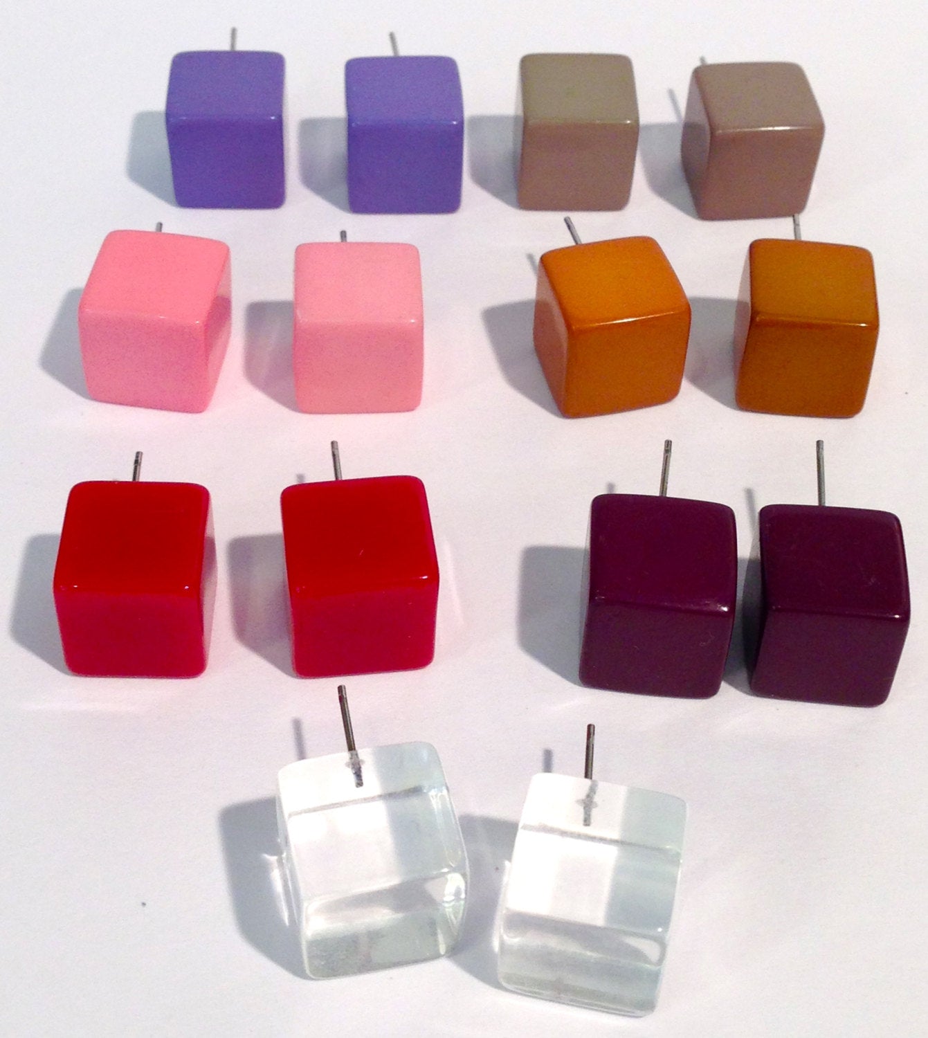 square stud earrings