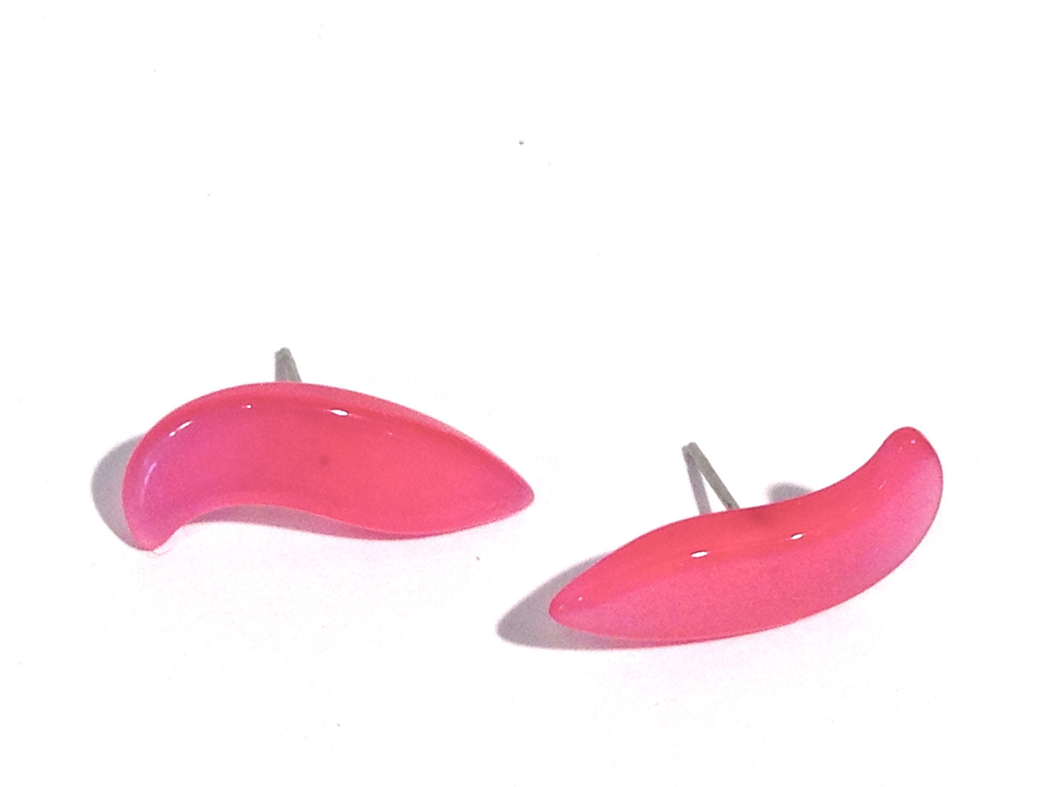 pink paisley earrings