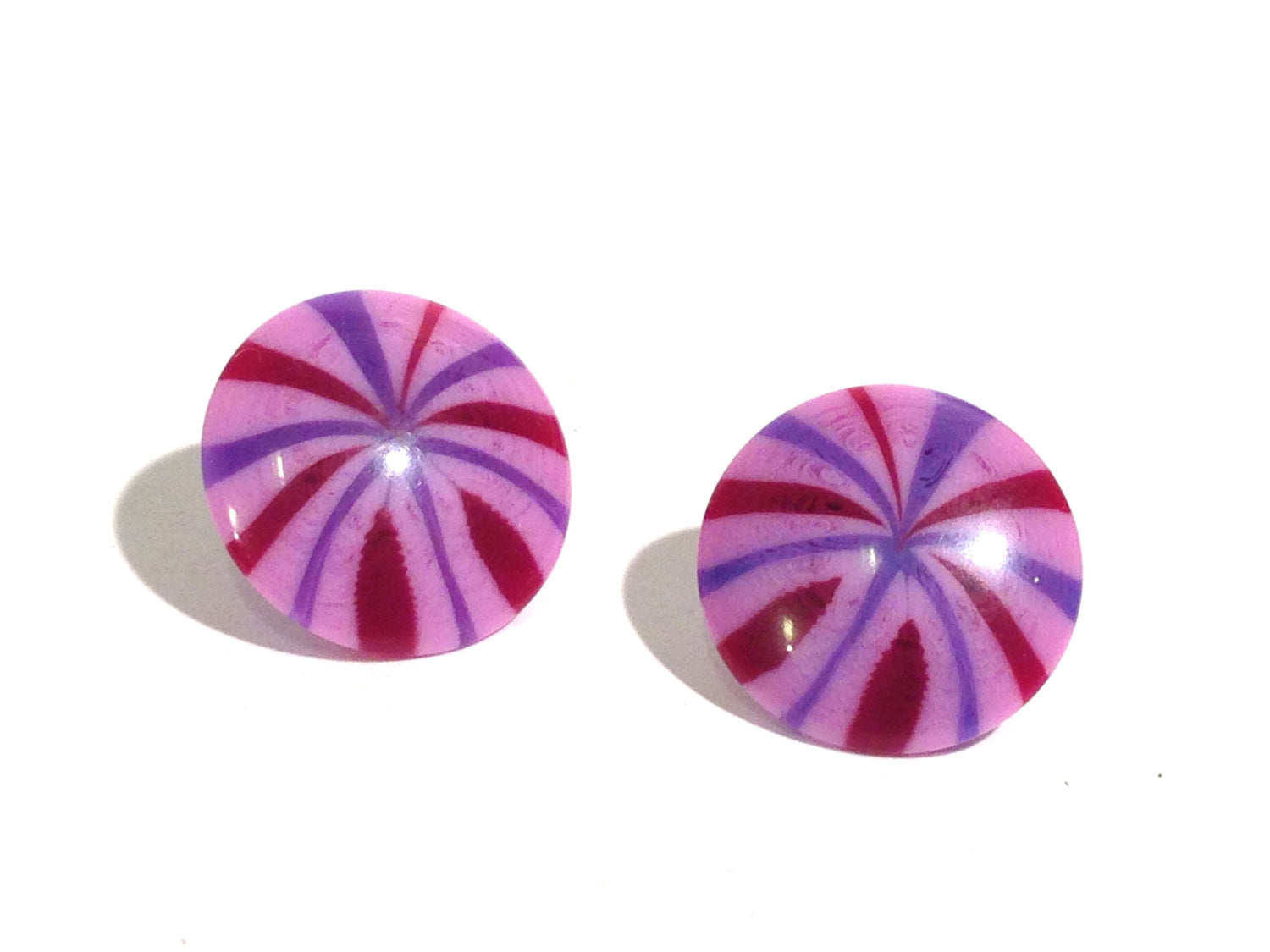 purple fireworks studs