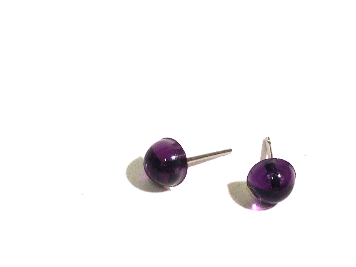 tiny studs purple