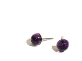 small purple stud earrings