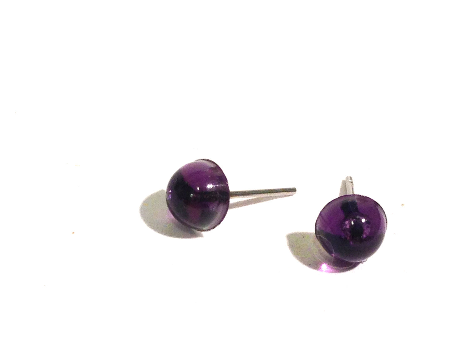 tiny dark purple studs