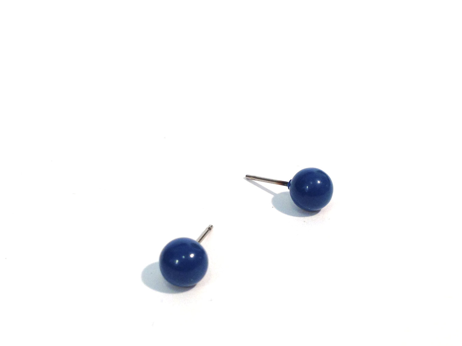 tiny blue studs