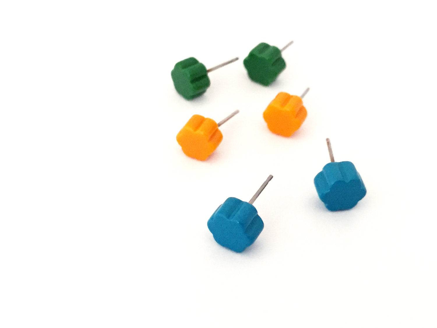 tiny flower earrings