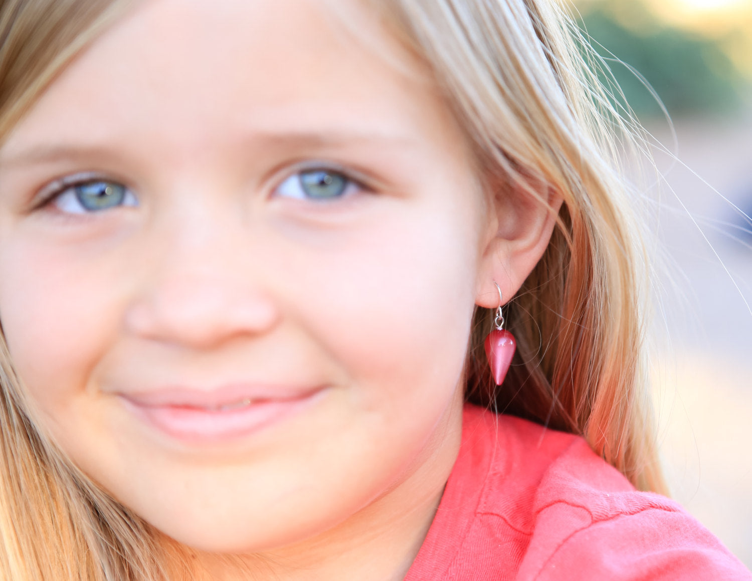 lucite drop earrings