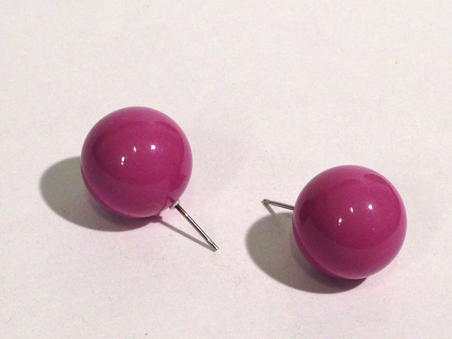 pastel purple stud earrings