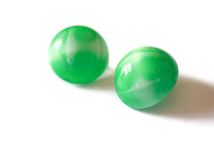 green moonglow studs
